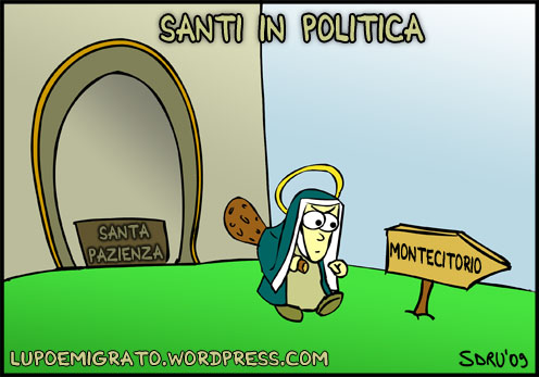 santa pazienza - satira politica
