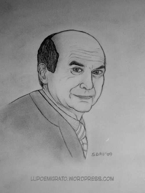 Ritratto Pierluigi Bersani, vignetta, disegno