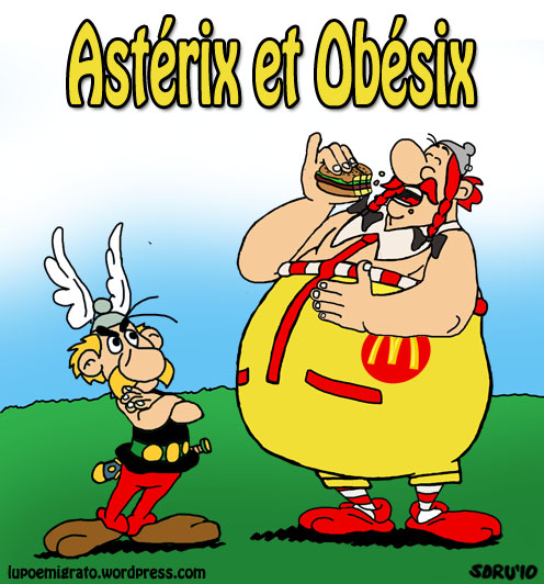asterix obelix mc donald francia pubblicità obesix hamburger coke coca cola